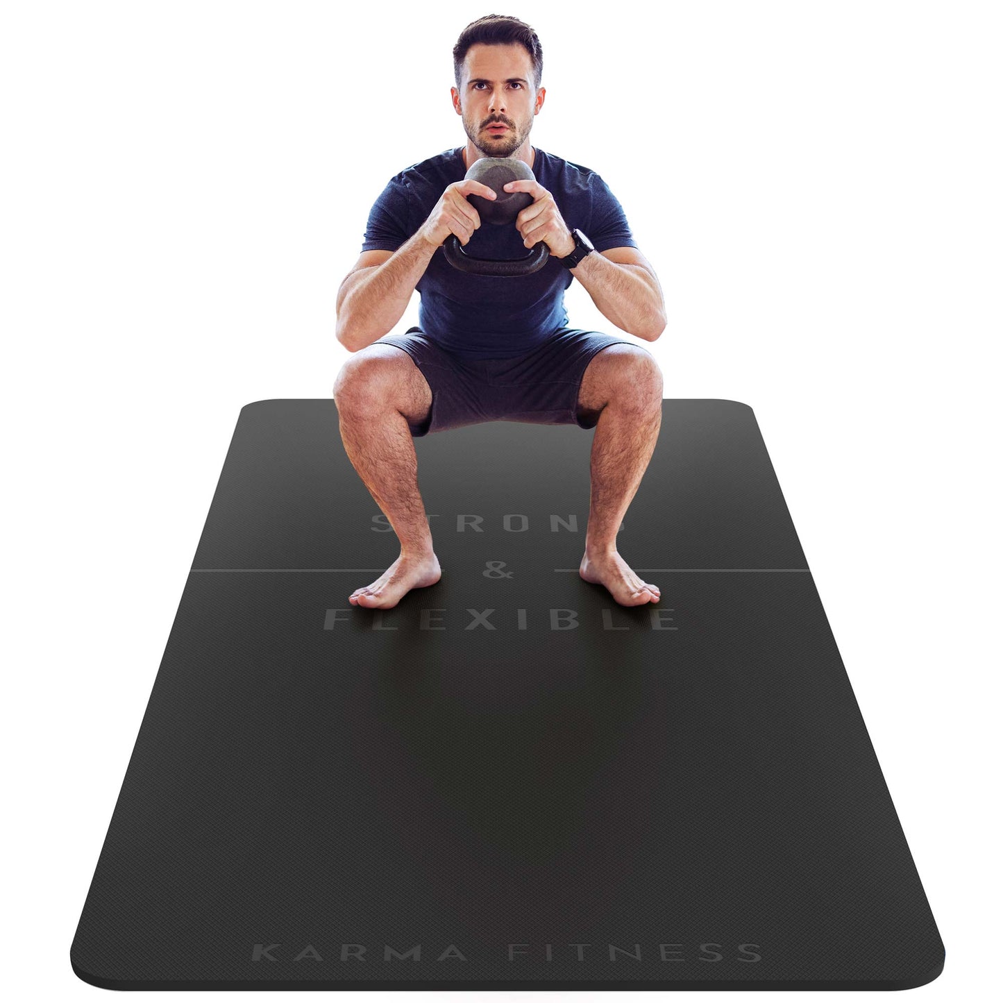 Large Exercise Mat - Extra Wide & Thick Yoga Mat