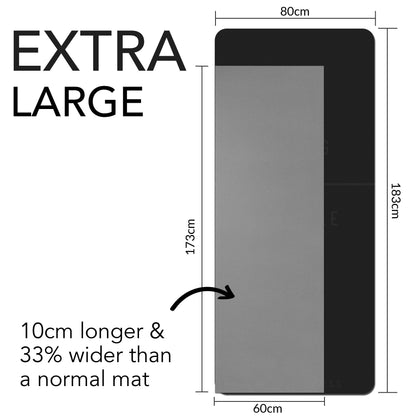 Large Exercise Mat - Extra Wide & Thick Yoga Mat