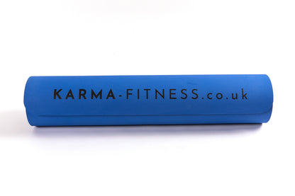 Wide blue exercise mat