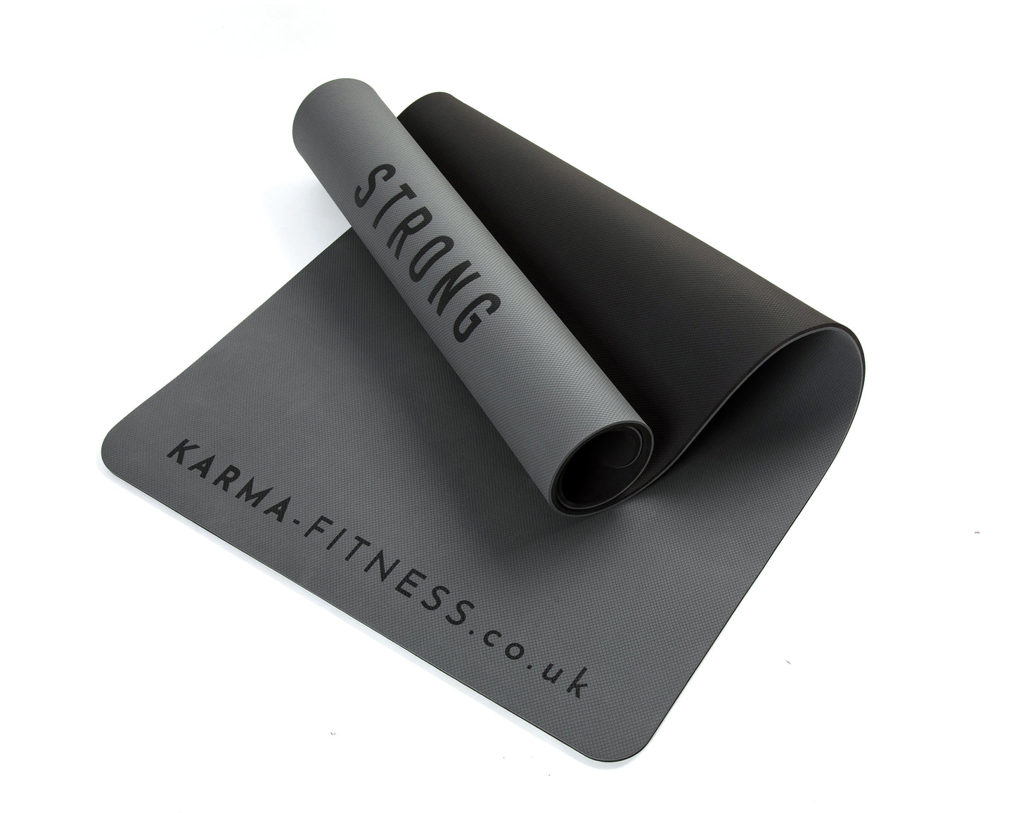 Thick dark grey exercise mat