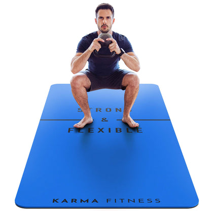 Large Exercise Mat - Extra Wide & Thick Yoga Mat