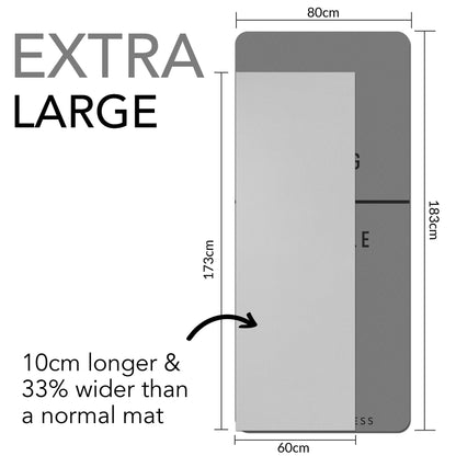 Large Exercise Mat - Extra Wide & Thick Yoga Mat