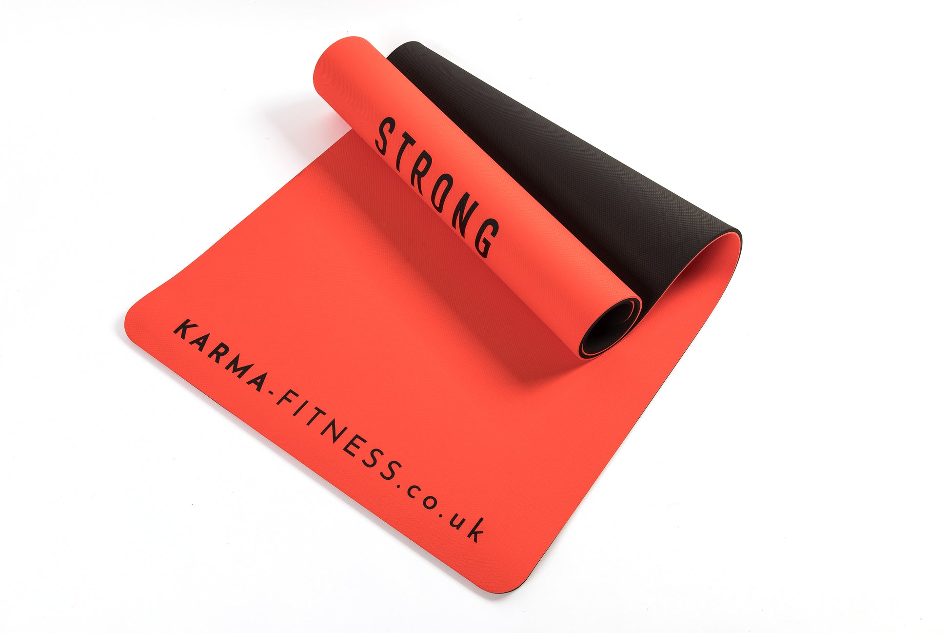 Thick red exercise mat