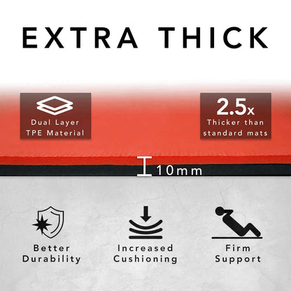 Large Exercise Mat - Extra Wide & Thick Yoga Mat