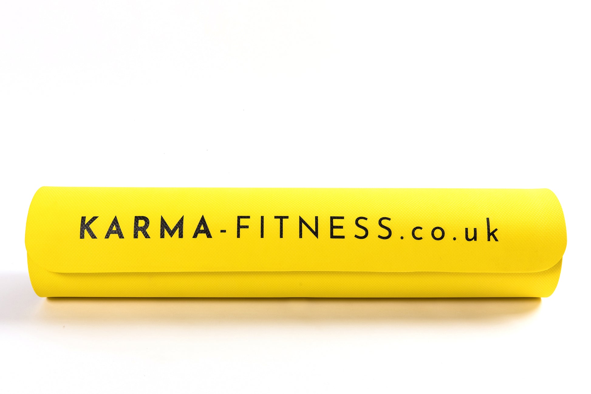 Wide yellow exercise mat