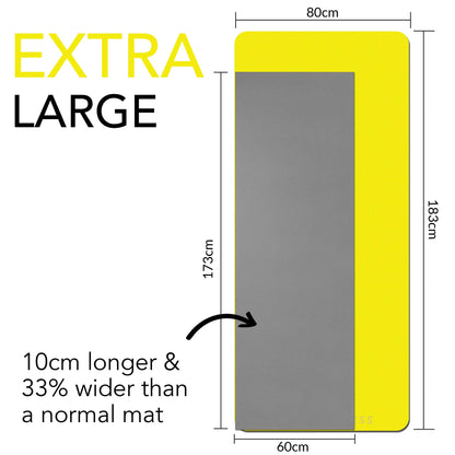 Large Exercise Mat - Extra Wide & Thick Yoga Mat