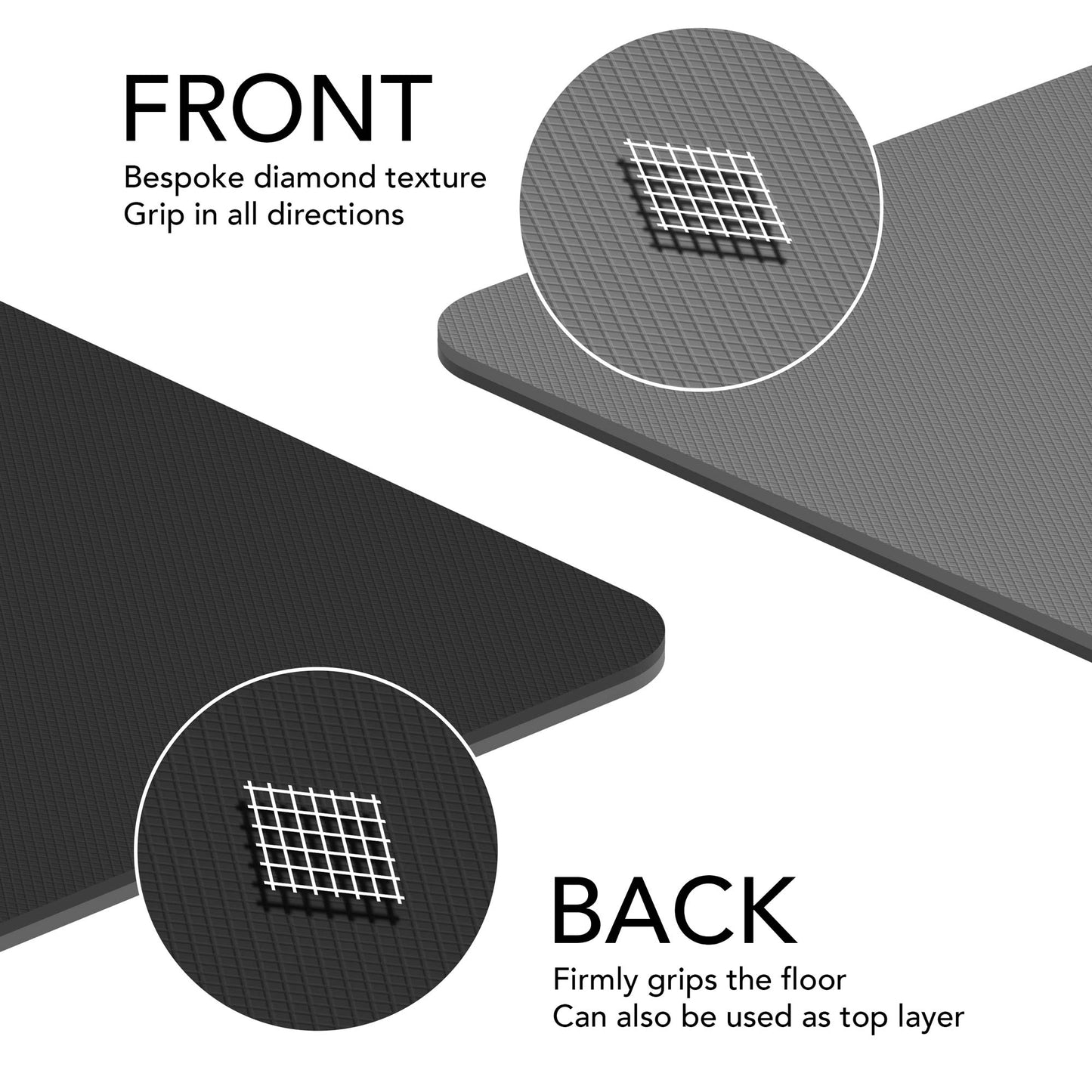 Large Exercise Mat - Extra Wide & Thick Yoga Mat - Karma - Fitness.co.uk