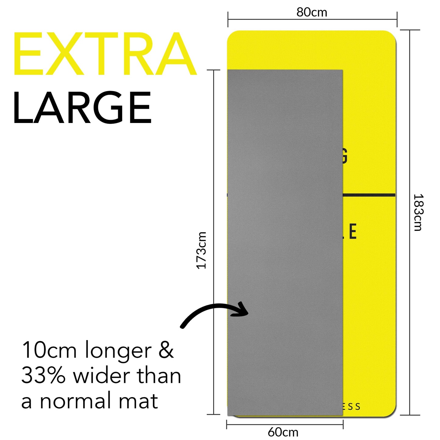 Large Exercise Mat - Extra Wide & Thick Yoga Mat - Karma - Fitness.co.uk