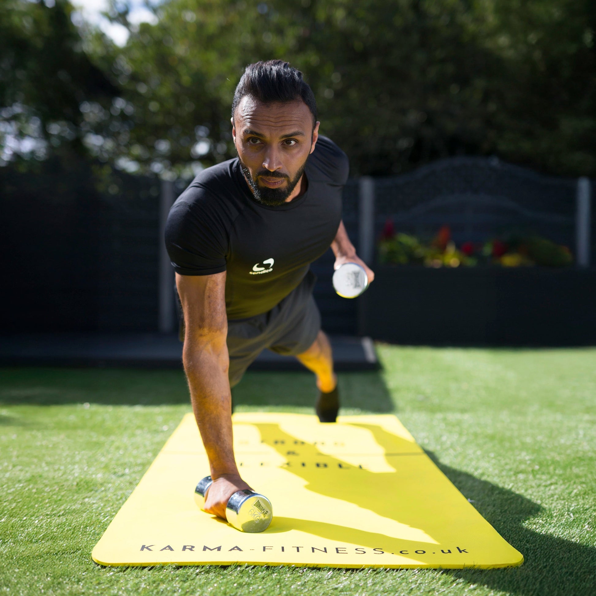 Large Exercise Mat - Extra Wide & Thick Yoga Mat - Karma - Fitness.co.uk