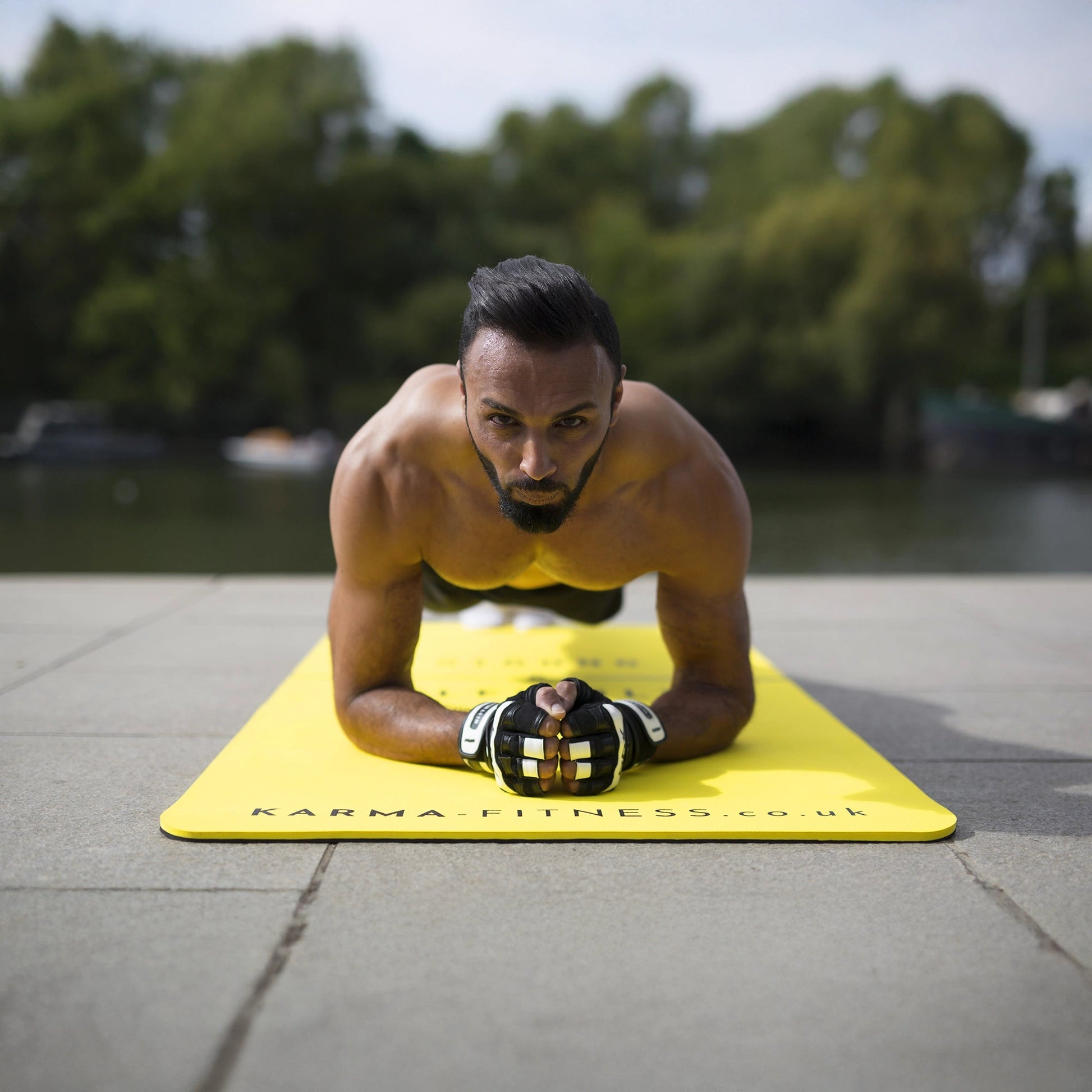 Large Exercise Mat - Extra Wide & Thick Yoga Mat - Karma - Fitness.co.uk