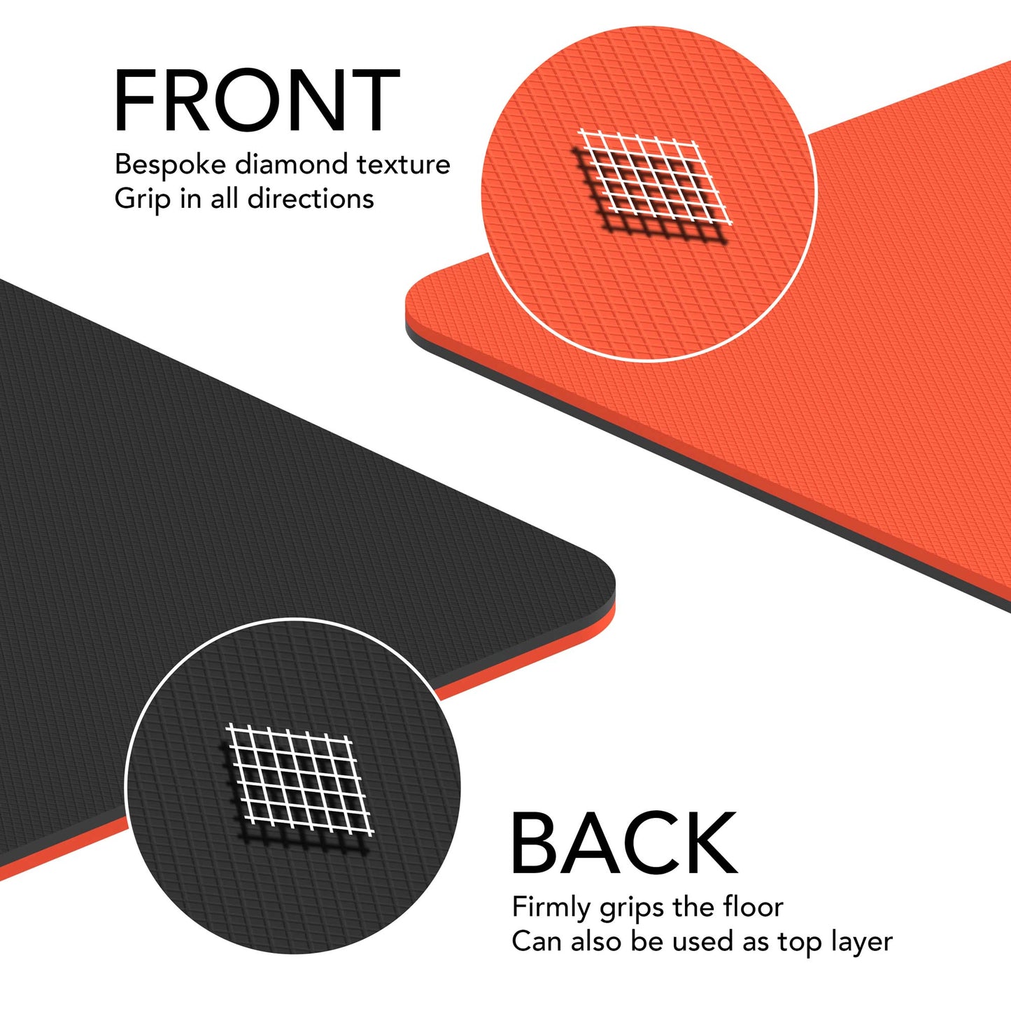 Large Exercise Mat - Extra Wide & Thick Yoga Mat - Karma - Fitness.co.uk